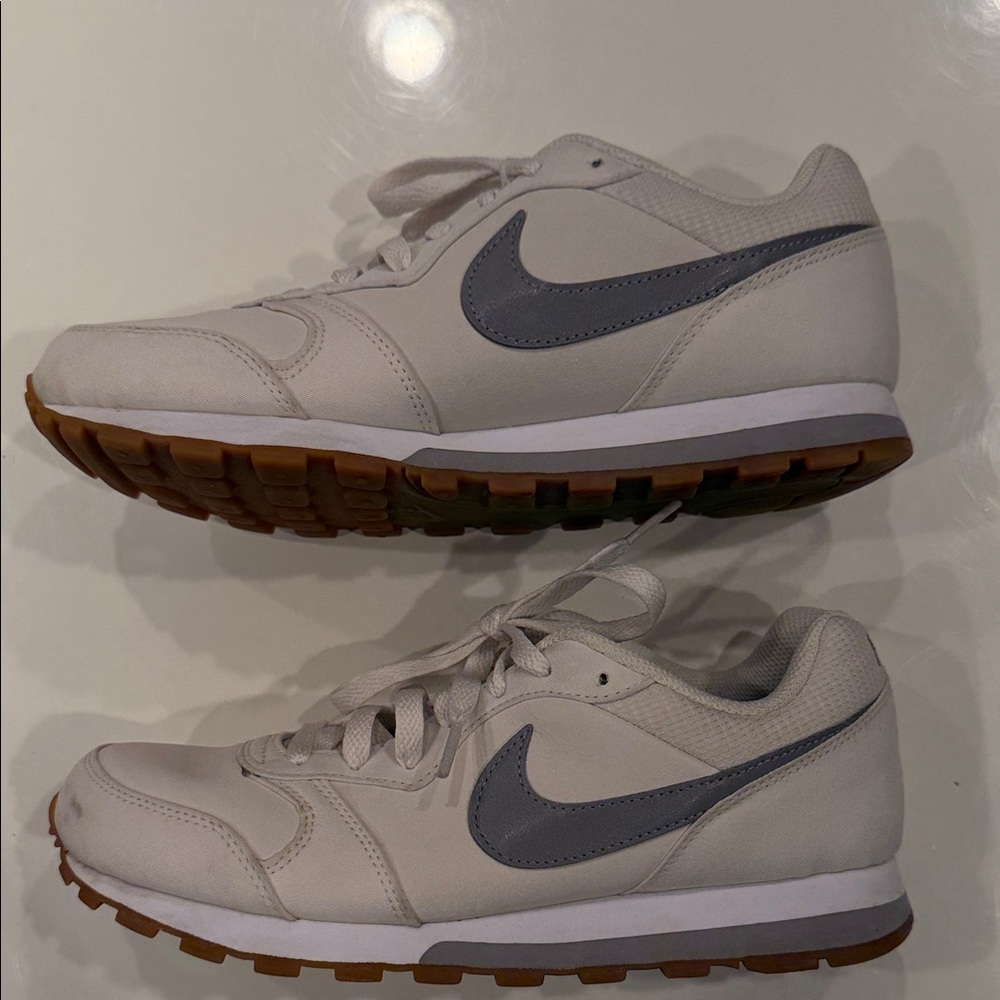 White and Gray Nike MD Runners 2. Good condition!!